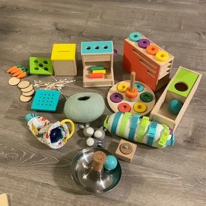 Large bundle of lovevery/Montessori toys